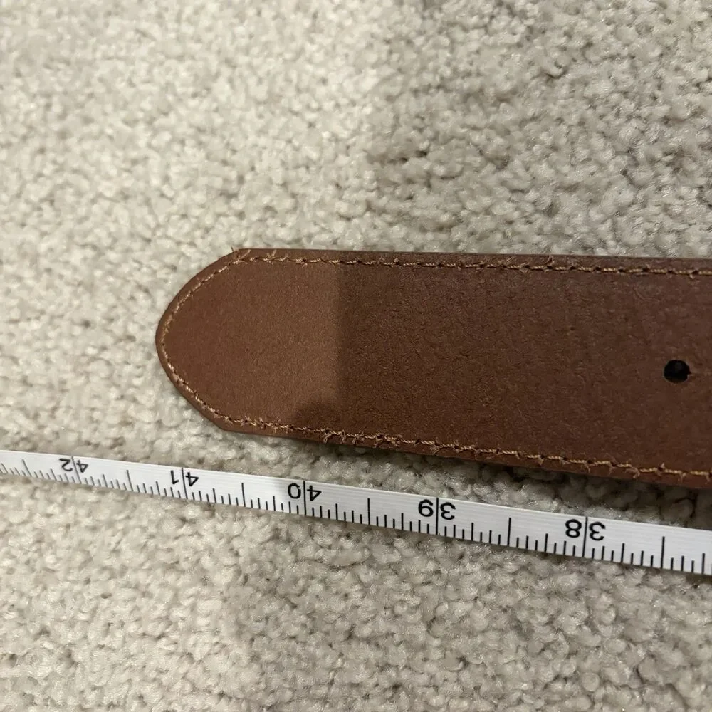 NWOT Cody James Men’s Rustler Suede Leather Belt W/ Buckle Tan Size 34 Western